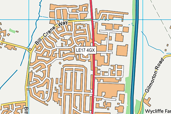LE17 4GX map - OS VectorMap District (Ordnance Survey) LE17 4GX map - OS VectorMap District (Ordnance Survey)