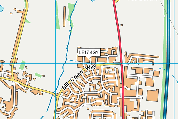 LE17 4GY map - OS VectorMap District (Ordnance Survey) LE17 4GY map - OS VectorMap District (Ordnance Survey)