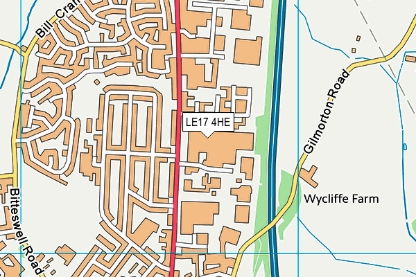 LE17 4HE map - OS VectorMap District (Ordnance Survey) LE17 4HE map - OS VectorMap District (Ordnance Survey)