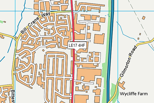 LE17 4HF map - OS VectorMap District (Ordnance Survey) LE17 4HF map - OS VectorMap District (Ordnance Survey)