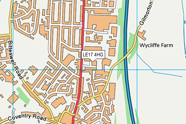 LE17 4HG map - OS VectorMap District (Ordnance Survey) LE17 4HG map - OS VectorMap District (Ordnance Survey)
