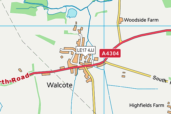 LE17 4JJ map - OS VectorMap District (Ordnance Survey) LE17 4JJ map - OS VectorMap District (Ordnance Survey)