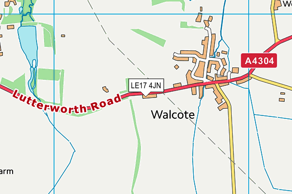 LE17 4JN map - OS VectorMap District (Ordnance Survey) LE17 4JN map - OS VectorMap District (Ordnance Survey)