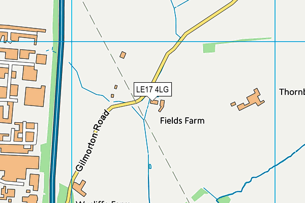 LE17 4LG map - OS VectorMap District (Ordnance Survey) LE17 4LG map - OS VectorMap District (Ordnance Survey)