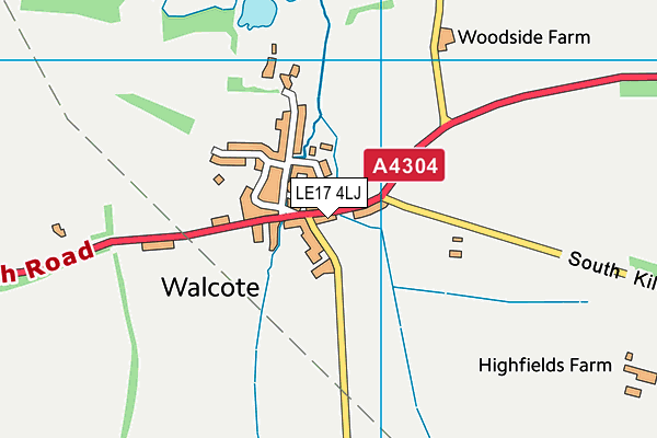LE17 4LJ map - OS VectorMap District (Ordnance Survey) LE17 4LJ map - OS VectorMap District (Ordnance Survey)