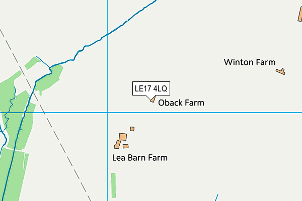 LE17 4LQ map - OS VectorMap District (Ordnance Survey) LE17 4LQ map - OS VectorMap District (Ordnance Survey)