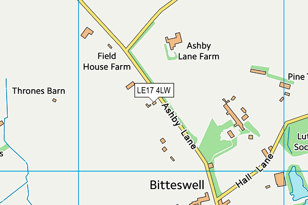 LE17 4LW map - OS VectorMap District (Ordnance Survey) LE17 4LW map - OS VectorMap District (Ordnance Survey)