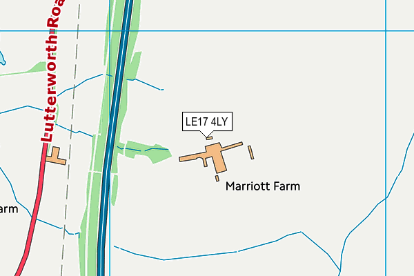 LE17 4LY map - OS VectorMap District (Ordnance Survey) LE17 4LY map - OS VectorMap District (Ordnance Survey)