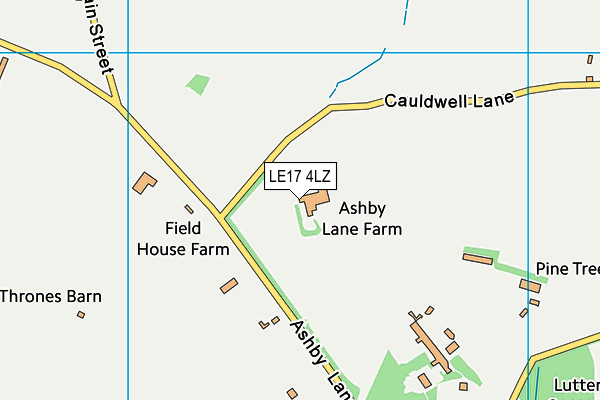 LE17 4LZ map - OS VectorMap District (Ordnance Survey) LE17 4LZ map - OS VectorMap District (Ordnance Survey)