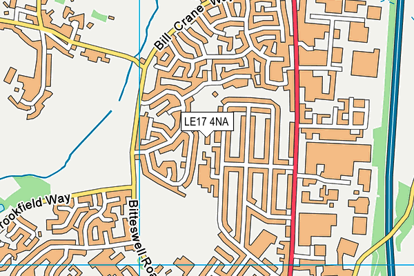 LE17 4NA map - OS VectorMap District (Ordnance Survey) LE17 4NA map - OS VectorMap District (Ordnance Survey)