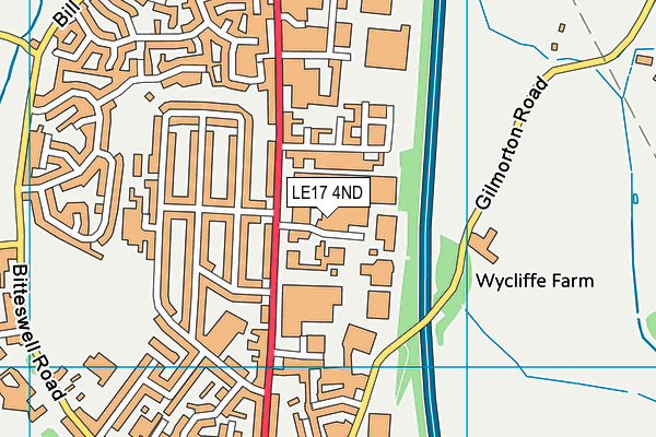 LE17 4ND map - OS VectorMap District (Ordnance Survey) LE17 4ND map - OS VectorMap District (Ordnance Survey)