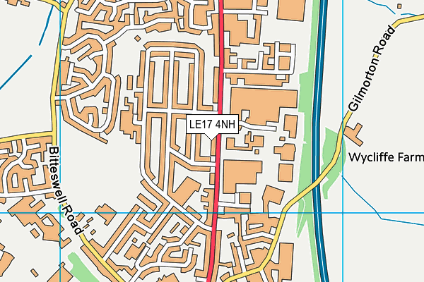 LE17 4NH map - OS VectorMap District (Ordnance Survey) LE17 4NH map - OS VectorMap District (Ordnance Survey)