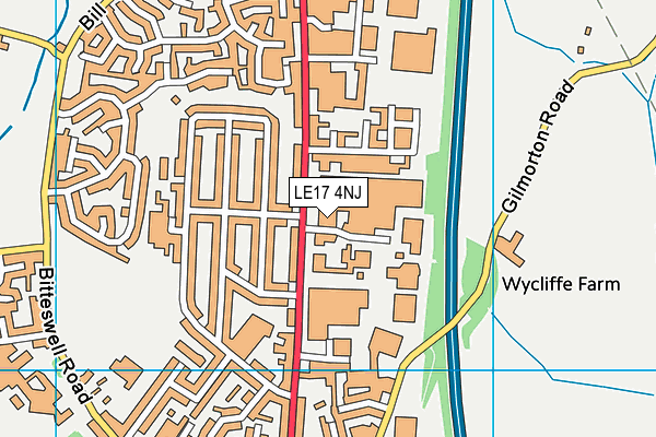 LE17 4NJ map - OS VectorMap District (Ordnance Survey) LE17 4NJ map - OS VectorMap District (Ordnance Survey)