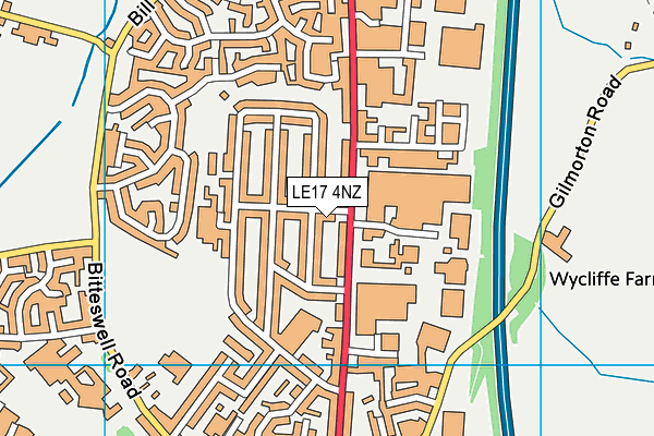 LE17 4NZ map - OS VectorMap District (Ordnance Survey) LE17 4NZ map - OS VectorMap District (Ordnance Survey)