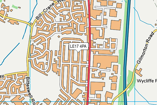 LE17 4PA map - OS VectorMap District (Ordnance Survey) LE17 4PA map - OS VectorMap District (Ordnance Survey)