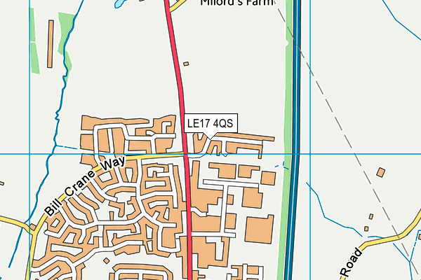 LE17 4QS map - OS VectorMap District (Ordnance Survey) LE17 4QS map - OS VectorMap District (Ordnance Survey)