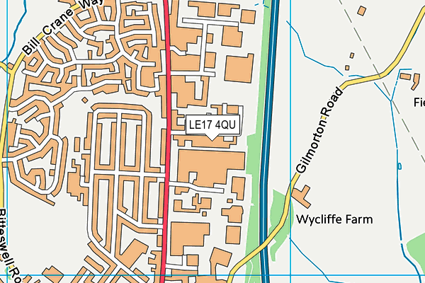 LE17 4QU map - OS VectorMap District (Ordnance Survey) LE17 4QU map - OS VectorMap District (Ordnance Survey)