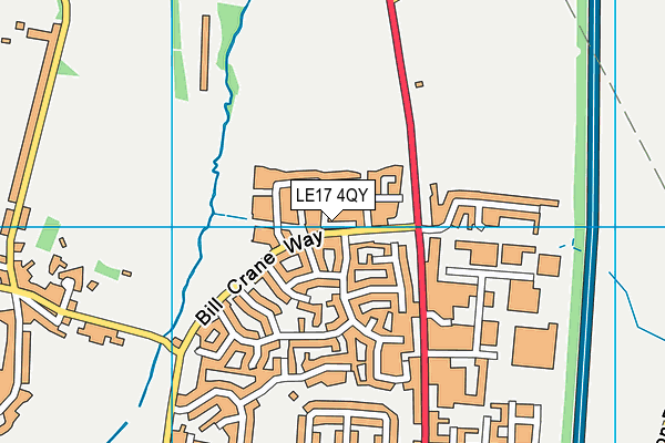LE17 4QY map - OS VectorMap District (Ordnance Survey) LE17 4QY map - OS VectorMap District (Ordnance Survey)