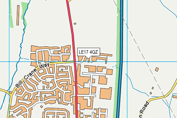 LE17 4QZ map - OS VectorMap District (Ordnance Survey) LE17 4QZ map - OS VectorMap District (Ordnance Survey)