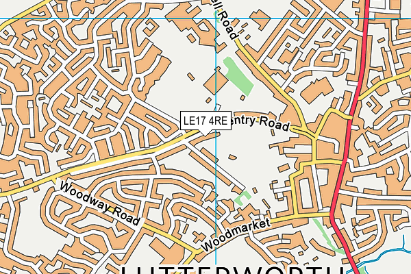 LE17 4RE map - OS VectorMap District (Ordnance Survey) LE17 4RE map - OS VectorMap District (Ordnance Survey)