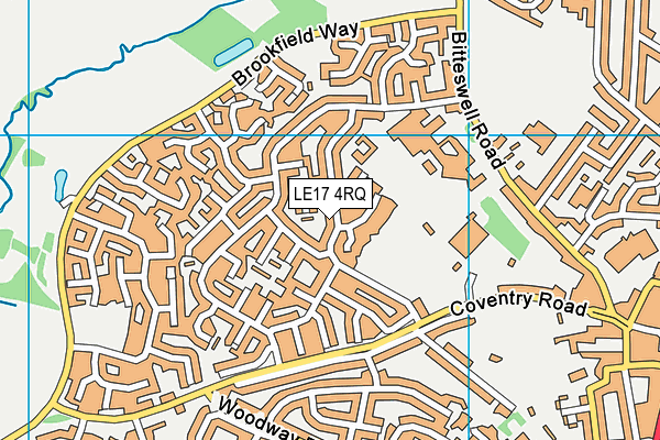 LE17 4RQ map - OS VectorMap District (Ordnance Survey) LE17 4RQ map - OS VectorMap District (Ordnance Survey)