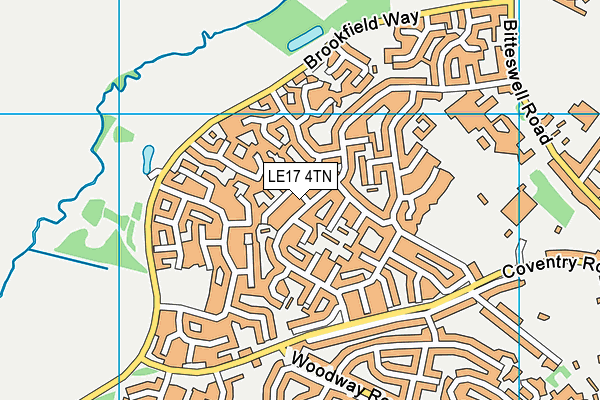 LE17 4TN map - OS VectorMap District (Ordnance Survey) LE17 4TN map - OS VectorMap District (Ordnance Survey)