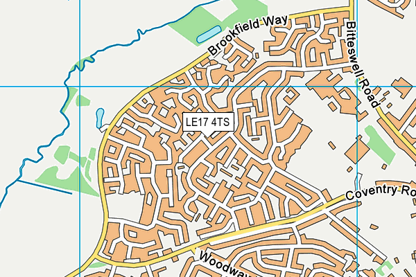 LE17 4TS map - OS VectorMap District (Ordnance Survey) LE17 4TS map - OS VectorMap District (Ordnance Survey)