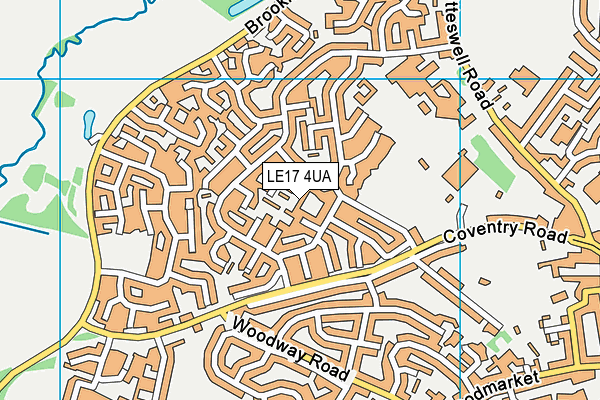 LE17 4UA map - OS VectorMap District (Ordnance Survey) LE17 4UA map - OS VectorMap District (Ordnance Survey)