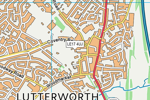 LE17 4UJ map - OS VectorMap District (Ordnance Survey) LE17 4UJ map - OS VectorMap District (Ordnance Survey)