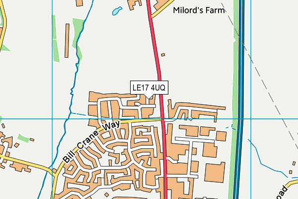 LE17 4UQ map - OS VectorMap District (Ordnance Survey) LE17 4UQ map - OS VectorMap District (Ordnance Survey)