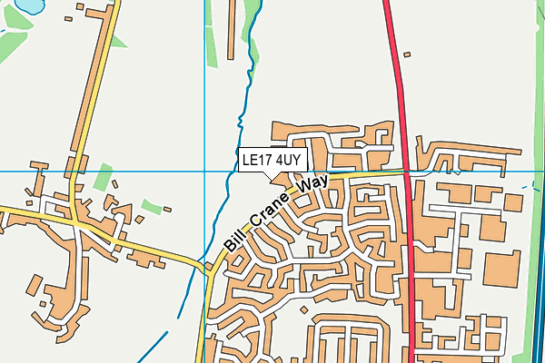 LE17 4UY map - OS VectorMap District (Ordnance Survey) LE17 4UY map - OS VectorMap District (Ordnance Survey)