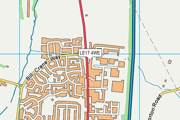 LE17 4WE map - OS VectorMap District (Ordnance Survey) LE17 4WE map - OS VectorMap District (Ordnance Survey)