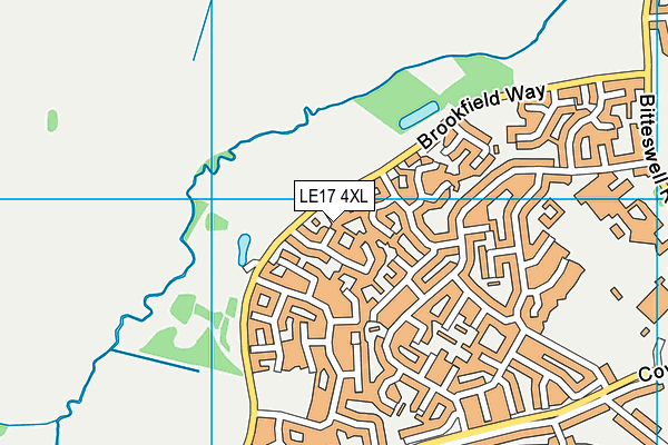 LE17 4XL map - OS VectorMap District (Ordnance Survey) LE17 4XL map - OS VectorMap District (Ordnance Survey)