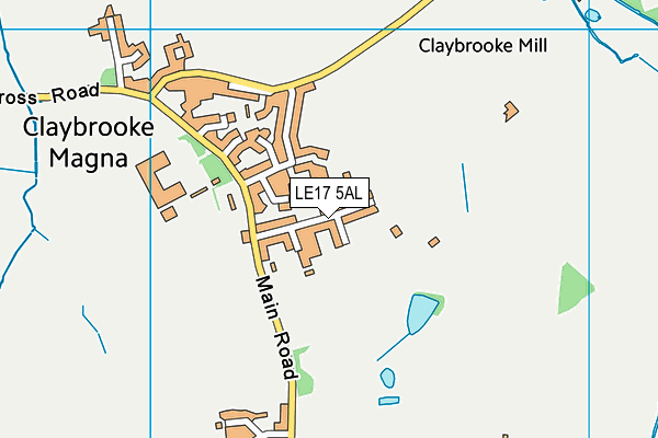 LE17 5AL map - OS VectorMap District (Ordnance Survey) LE17 5AL map - OS VectorMap District (Ordnance Survey)