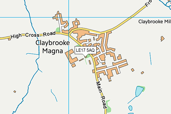 LE17 5AQ map - OS VectorMap District (Ordnance Survey) LE17 5AQ map - OS VectorMap District (Ordnance Survey)