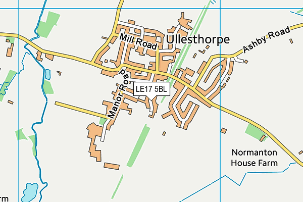 LE17 5BL map - OS VectorMap District (Ordnance Survey) LE17 5BL map - OS VectorMap District (Ordnance Survey)