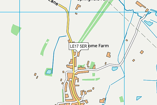 LE17 5ER map - OS VectorMap District (Ordnance Survey)