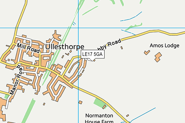 LE17 5GA map - OS VectorMap District (Ordnance Survey) LE17 5GA map - OS VectorMap District (Ordnance Survey)