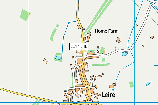LE17 5HB map - OS VectorMap District (Ordnance Survey) LE17 5HB map - OS VectorMap District (Ordnance Survey)