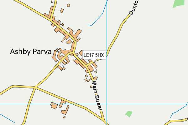 LE17 5HX map - OS VectorMap District (Ordnance Survey)