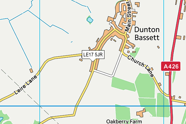 LE17 5JR map - OS VectorMap District (Ordnance Survey) LE17 5JR map - OS VectorMap District (Ordnance Survey)