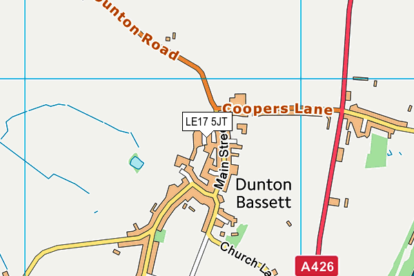 LE17 5JT map - OS VectorMap District (Ordnance Survey) LE17 5JT map - OS VectorMap District (Ordnance Survey)
