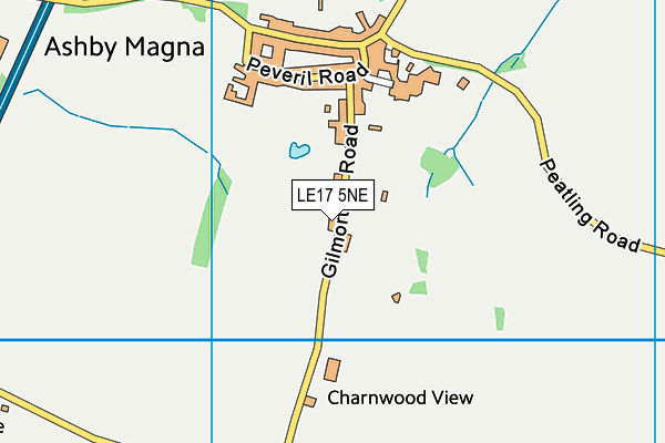 LE17 5NE map - OS VectorMap District (Ordnance Survey) LE17 5NE map - OS VectorMap District (Ordnance Survey)