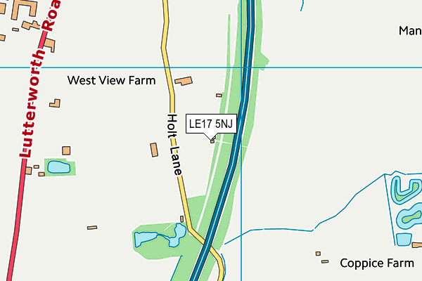 LE17 5NJ map - OS VectorMap District (Ordnance Survey) LE17 5NJ map - OS VectorMap District (Ordnance Survey)
