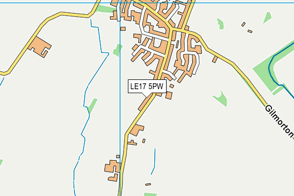 LE17 5PW map - OS VectorMap District (Ordnance Survey) LE17 5PW map - OS VectorMap District (Ordnance Survey)