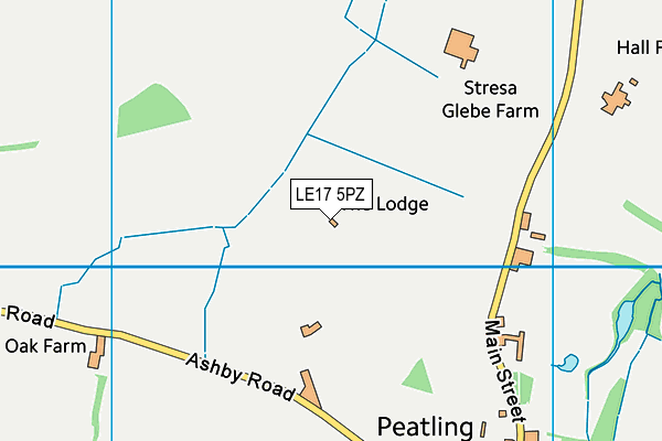 LE17 5PZ map - OS VectorMap District (Ordnance Survey) LE17 5PZ map - OS VectorMap District (Ordnance Survey)