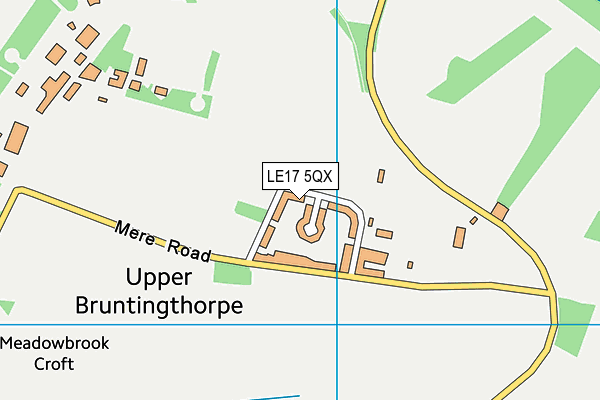 LE17 5QX map - OS VectorMap District (Ordnance Survey) LE17 5QX map - OS VectorMap District (Ordnance Survey)