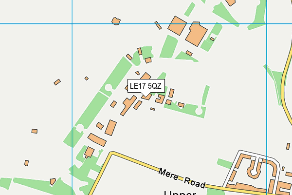 LE17 5QZ map - OS VectorMap District (Ordnance Survey) LE17 5QZ map - OS VectorMap District (Ordnance Survey)