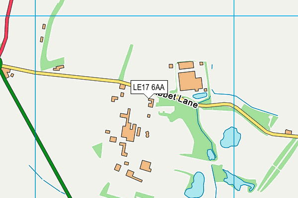 LE17 6AA map - OS VectorMap District (Ordnance Survey) LE17 6AA map - OS VectorMap District (Ordnance Survey)