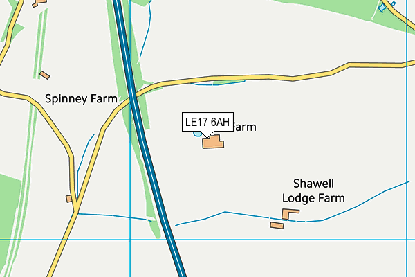 LE17 6AH map - OS VectorMap District (Ordnance Survey) LE17 6AH map - OS VectorMap District (Ordnance Survey)